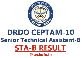 DRDO CEPTAM 10 STA-B Result DRTC Senior Technical Assistant Tier-I II CBT Score Cutoff Marks drdo.gov.in