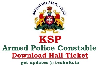 KSP APC Hall Ticket Download Karnataka Armed Police Constable Exam Date Call Letter Admit Card