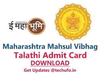 Mahabhumi.gov.in Talathi Admit Card Download Mahsul Vibhag RFD Maharashtra Exam Date Call Letter Hall Ticket