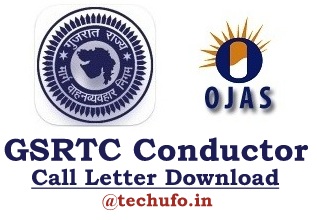 OJAS GSRTC Conductor Call Letter Download Gujarat ST Bus Bharti Exam Date ojas.gujarat.gov.in