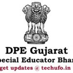 Gujarat Special Educator Bharti DPE Recruitment Notification GSPESC Special Education Teacher Apply Online Application Form