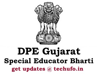 Gujarat Special Educator Bharti DPE Recruitment Notification GSPESC Special Education Teacher Apply Online Application Form