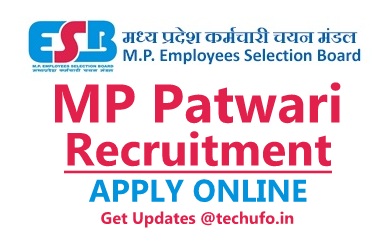 MP Patwari Bharti Notification MPESB Patwari Recruitment Online Application Form Apply peb.mponline.gov.in